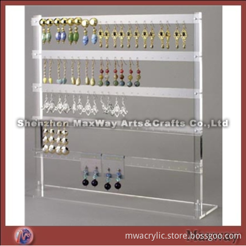 Clear Acrylc/Lucite Jewelry/Earring Holder/Display Rack with Simple Style
